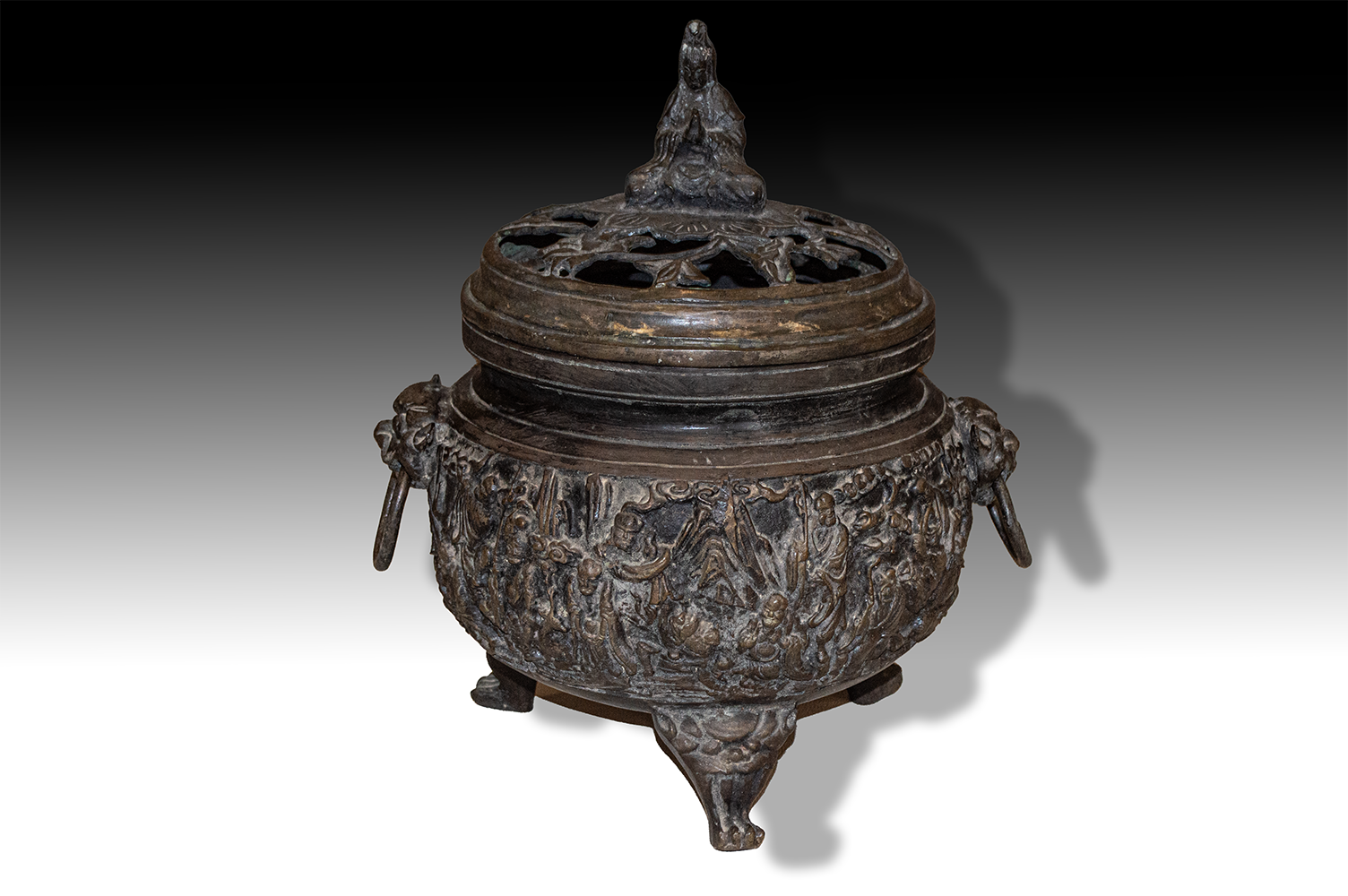 宣德年制款观音钮三足香炉- 北京亚洲隆源国际拍卖有限公司