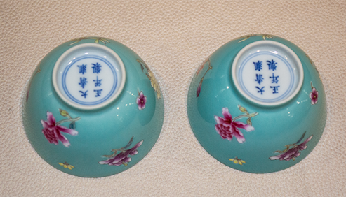 雍正珐琅彩花卉杯：盛世瓷韵，双杯凝萃的东方雅趣- 北京亚洲隆源国际